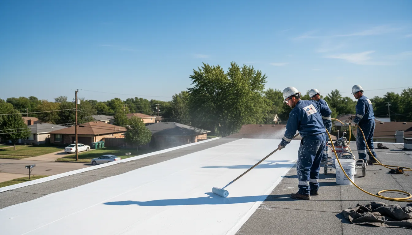 Commercial roof coating in Fairfax, IA near me